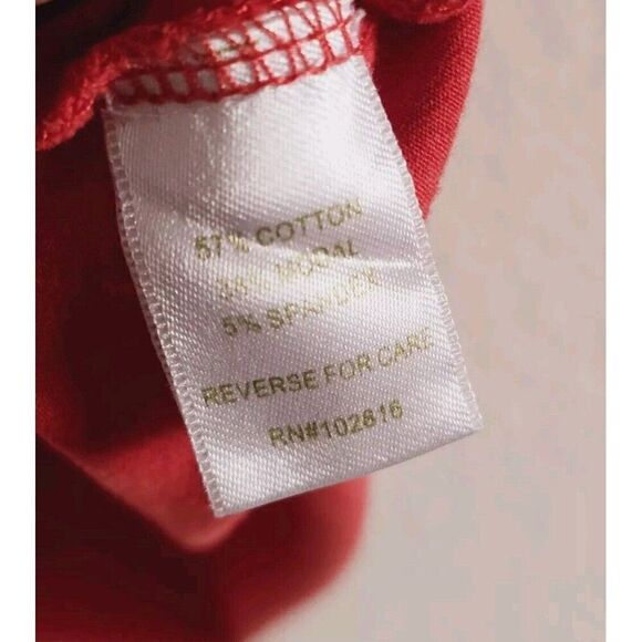 Garnet Hill Calais Dress A -Line Shift Coral Tangerine 3/4 Sleeve Dress Size M - Picture 5 of 6